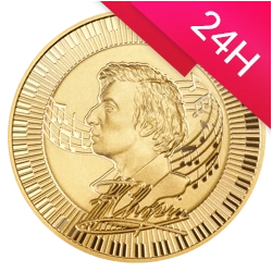 Złota moneta Fryderyk Chopin 2023 1oz (24h)
