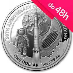 Moneta srebrna 50. Rocznica lądowania na Księżycu 2019 1 oz (48h)