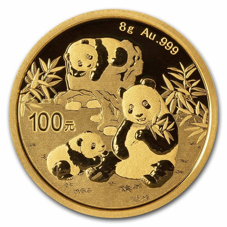 Złota moneta Chińska Panda 2025 8 g (24h)