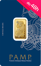 Sztabka złota PAMP 10 g (48h)