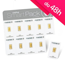 Sztabki złota C-Hafner SmartPack 10 x 1 g (48h)