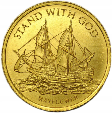 Złota moneta USA Medal Mayflower 1/4 oz (48h)