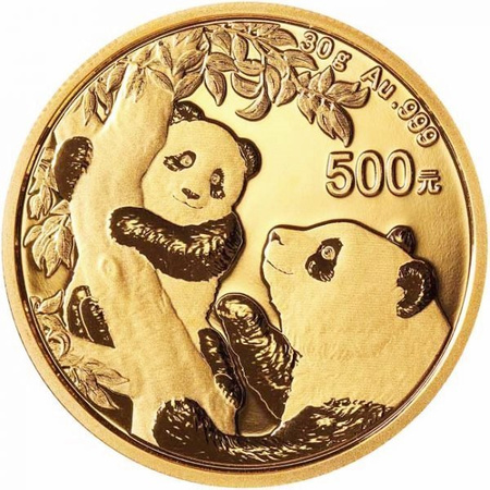 Złota moneta Chińska Panda 2021 30 g  (24h)