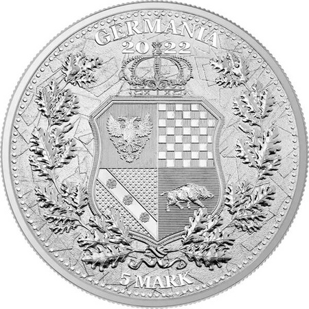Srebrna moneta Allegories: Polonia & Germania 2022 1 oz (24h) 
