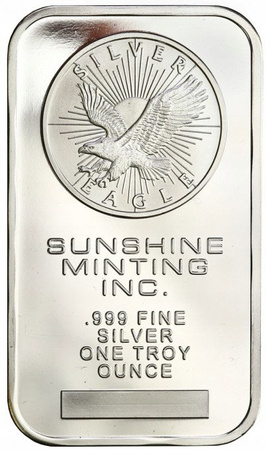sztabka srebra Sunshine 1 oz (24h)