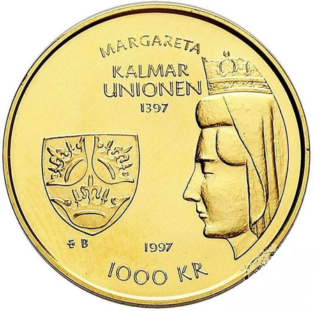 Moneta złota 1000 koron szwedzkich (48h)