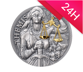 Srebrna moneta 2000 FRANKÓW TEMIDA - WIELKA MITOLOGIA GRECKA