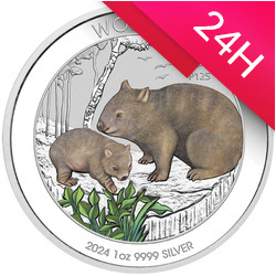 Srebrna moneta Australijski Wombat 2024 1oz (24h)