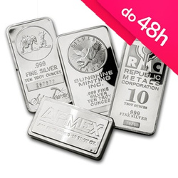 Sztabka / moneta srebrna 10 oz (48h)