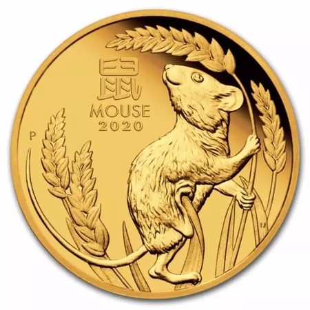Moneta złota z Serii Lunar III Rok Myszy 2020 1 oz (48h)