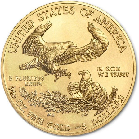 Złota moneta Amerykański Orzeł 1/10 oz (48h)