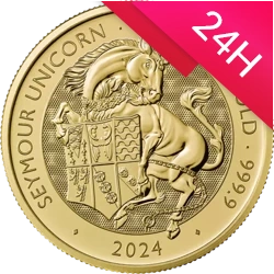 Złota moneta Bestie Tudorów: Jednorożec Seymour Unicorn 2024 1 oz (24h)