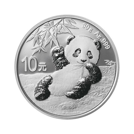 Moneta srebrna Panda Chińska 30 g (48h)