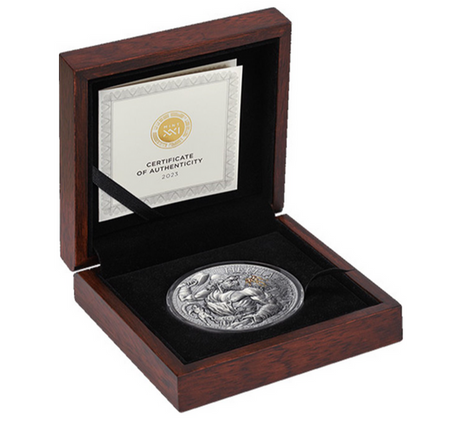 Moneta srebrna 3000 FRANKÓW HEFAJSTOS - WIELKA MITOLOGIA GRECKA (48h)