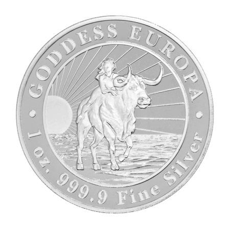Srebrna moneta Tokelau: Goddess Europa 1 oz (24h)