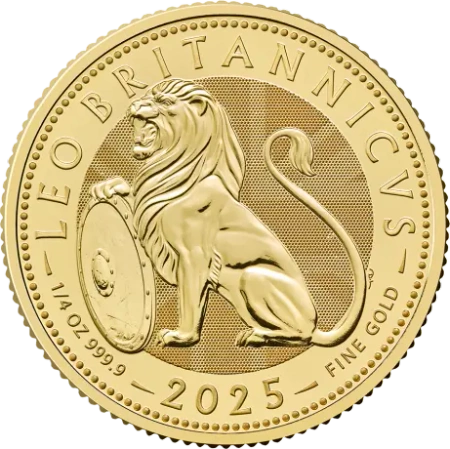 Moneta złota Brytyjski Lew 2025 1/4 oz (48h)
