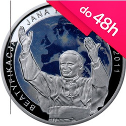 Moneta srebrna 20 zł - BEATYFIKACJA JANA PAWŁA II - 2011 (48h)