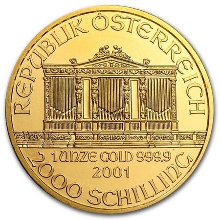 Złota moneta Wiedeński Filharmonik 1 oz  