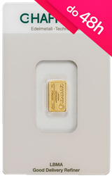 Sztabka złota CertiCard 1 g (48h)