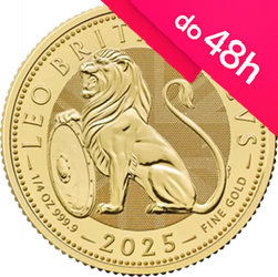 Moneta złota Brytyjski Lew 2025 1/4 oz (48h)