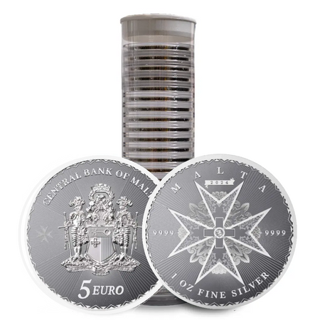 25 x moneta srebrna Maltese Cross, Malta 2024 1oz (24)