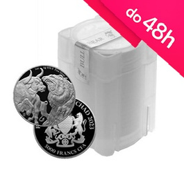 20 x moneta srebrna Bull and Bear 1 oz (48h)