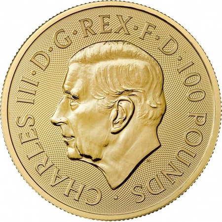 Moneta złota z serii Bestie Królowej: Bull of Clarence (Czarny Byk z Clarence) 2023 1 oz (48h)