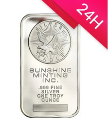 sztabka srebra Sunshine 1 oz (24h)
