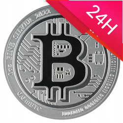Moneta srebrna Bitcoin 1 oz (48h)