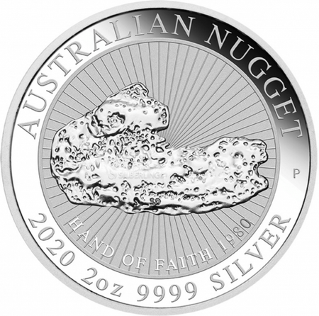 Srebrna moneta Australian Nugget 2020 2 oz (24h)