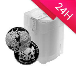 20 x srebrna moneta Bull and Bear 1 oz (24h)