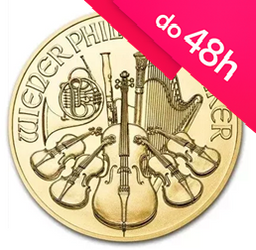 Moneta złota Wiedeński Filharmonik 1/2 oz (48h)
