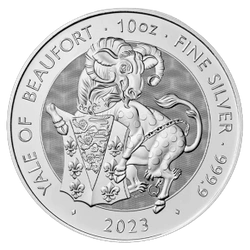 Srebrna moneta Bestie Tudorów: YALE OF BEAUFORT 2023 10 oz (24h)