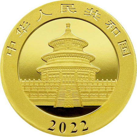 Moneta złota Chińska Panda 2022 30 g (48h)