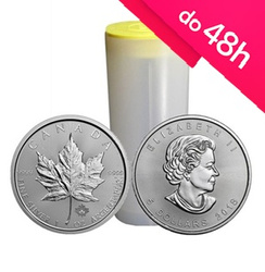 25 x moneta srebrna Kanadyjski Liść Klonowy 1 oz (48h)