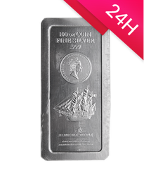 Sztabka srebra 100 oz (24h)