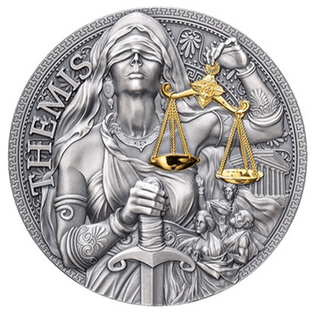 Srebrna moneta 2000 FRANKÓW TEMIDA - WIELKA MITOLOGIA GRECKA (48h)