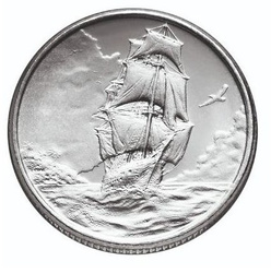 25 x moneta srebrna Sailboat -  Wyspy Wniebowstąpienia 1 oz (48h)