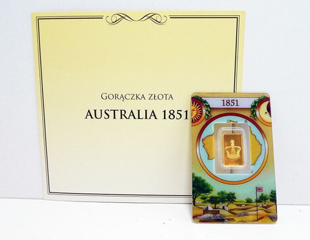 Sztabka złota PAMP seria GORĄCZKA ZŁOTA - Australia 2,5 g (24h)