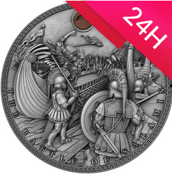 Srebrna moneta 5$ BITWA POD SALAMINĄ - BITWY MORSKIE