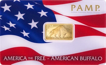 Sztabka złota Pamp American Buffalo 5 g (24h)