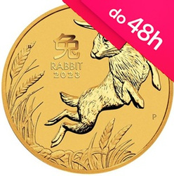 Moneta złota z serii Lunar III: Rok Królika 2023 1/10 oz (48h)