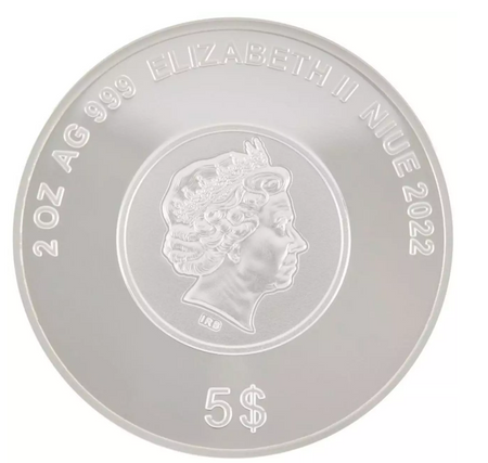 Srebrna moneta Przyjaciele 5$ 2 oz (48h)