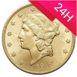 Złota moneta 20 dolarów "Liberty Head" (24h)