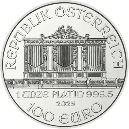 Platynowa moneta Wiedeński Filharmonik 1 oz 2025/2026
