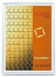 Sztabka złota Valcambi CombiBar 100 g