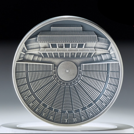 Moneta srebrna 7$ EPIDAUROS, TEATR GRECKI - HISTORIA TEATRU (48h)