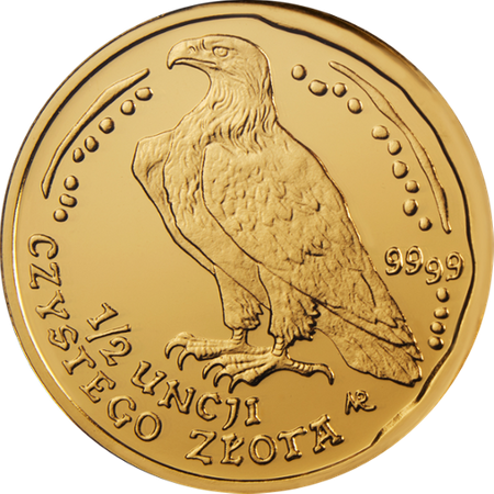 Moneta złota Orzeł Bielik 200zł 1/2 oz (48h)