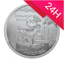Srebrna moneta Fiji Steamboat Willie 2024 1 oz (24h)