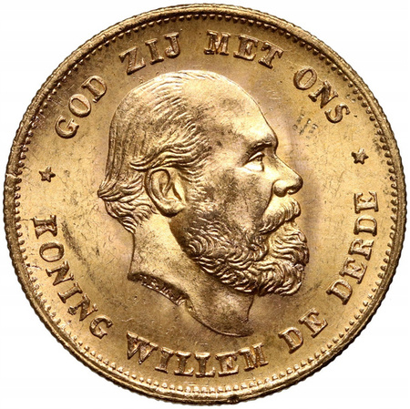 Złota moneta 10 guldenów (48h)